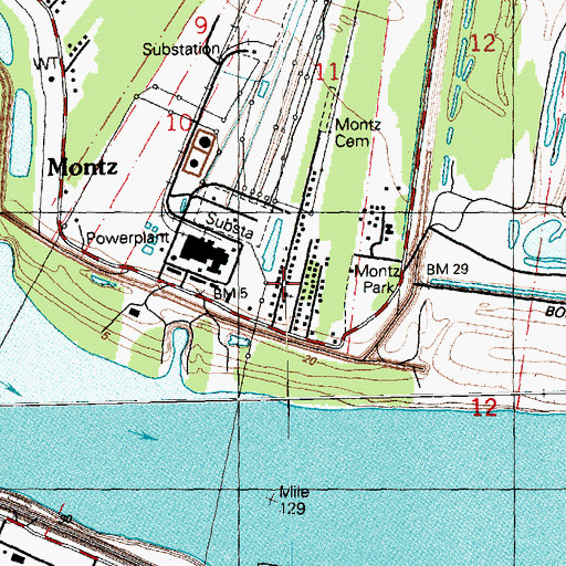 Topographic Map of Providence Baptist Church, LA