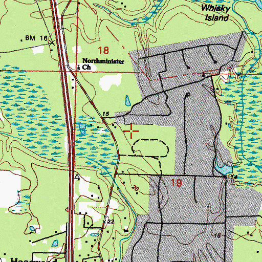 Topographic Map of New Jerusalem Praise and Worship Church, LA