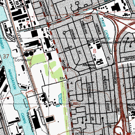 Topographic Map of New Life Church of Christ, LA