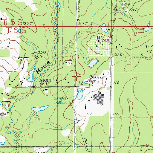 Topographic Map of New Testament Holiness Church of Longville, LA