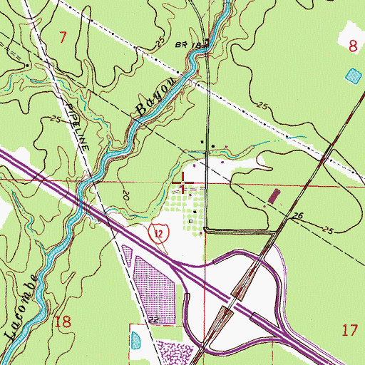 Topographic Map of North Shore Unitarian Universalist Church, LA