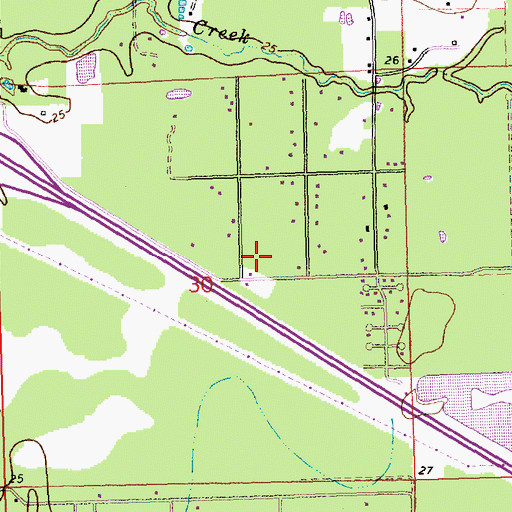 Topographic Map of Northshore Church of Christ, LA