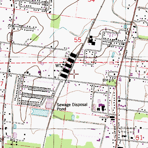 Topographic Map of Opelousas Family Worship Center, LA