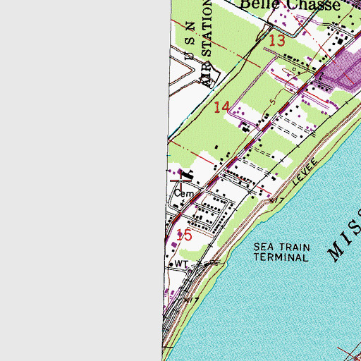 Topographic Map of Our Lady of Perpetual Help Church, LA