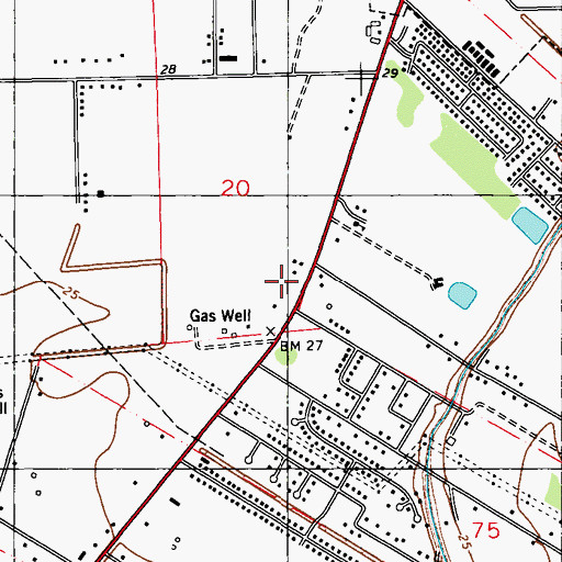 Topographic Map of Pentecostals of Lafayette Church, LA