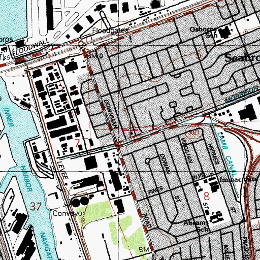 Topographic Map of Pleasant Valley Missionary Baptist Church, LA