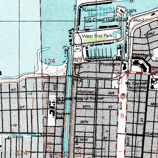 Topographic Map of Pontchartrain Baptist Church, LA