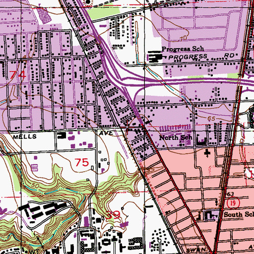 Topographic Map of Power of God Ministry, LA