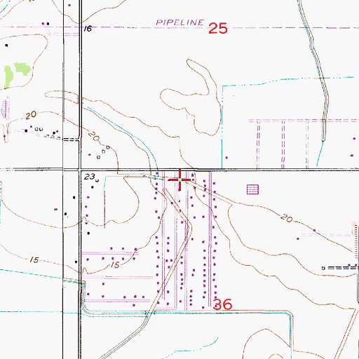 Topographic Map of Saint John the Divine Orthodox Church, LA