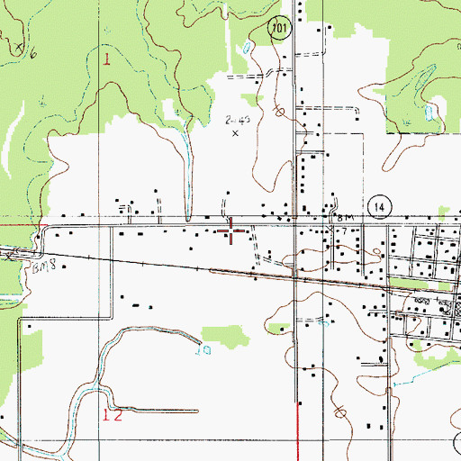 Topographic Map of Saint John Vianney Catholic Church, LA