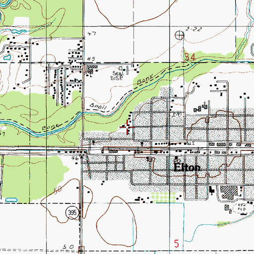 Topographic Map of Saint Joseph Catholic Church, LA