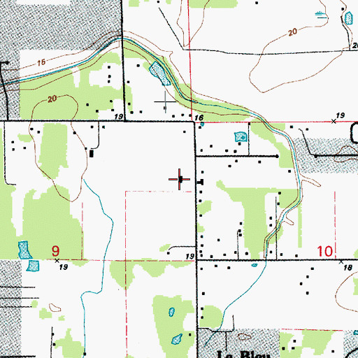 Topographic Map of Saint Joseph Chapel, LA