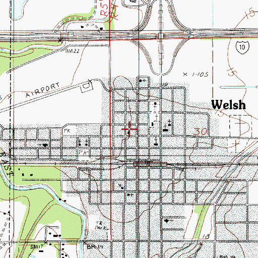 Topographic Map of Saint Joseph's Church, LA