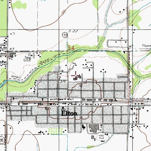 Topographic Map of Saint Pauls Catholic Church, LA