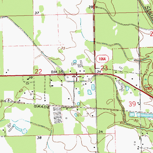 Topographic Map of Seventh Day Adventist Church, LA