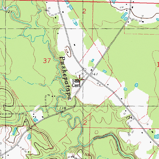 Topographic Map of Southern Baptist Church of Varnado, LA