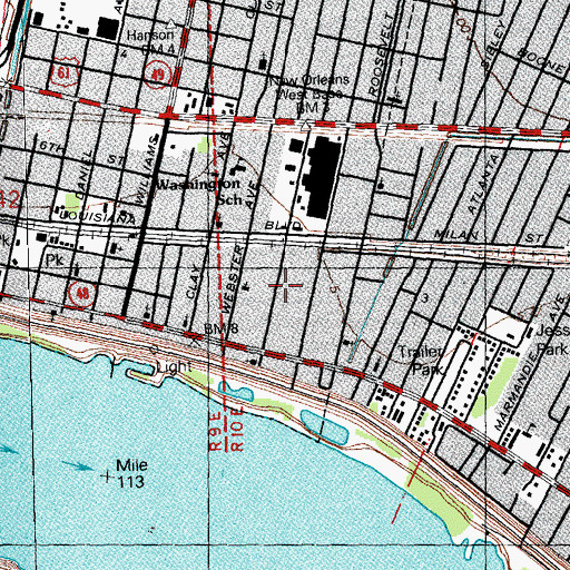 Topographic Map of Sweet Home Christian Center, LA