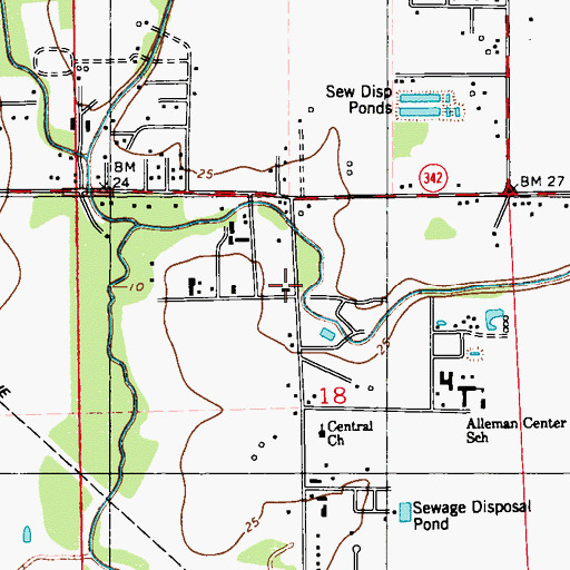 Topographic Map of Tabernacle of Hope, LA