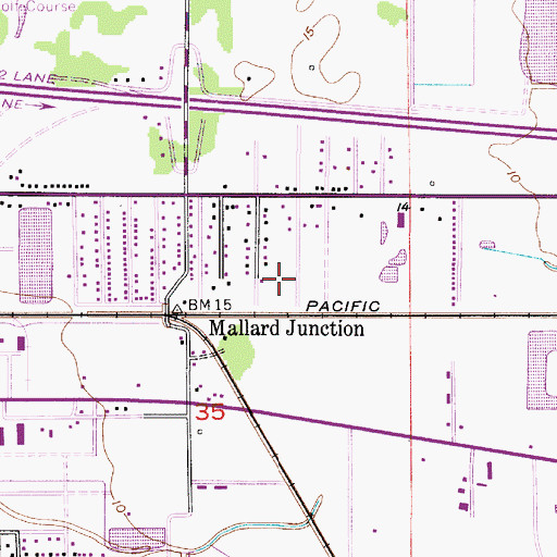 Topographic Map of Tabernacle Praise Worship Center, LA
