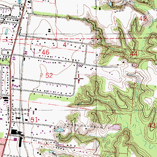 Topographic Map of The Church of Jesus Christ of Latter Day Saints, LA
