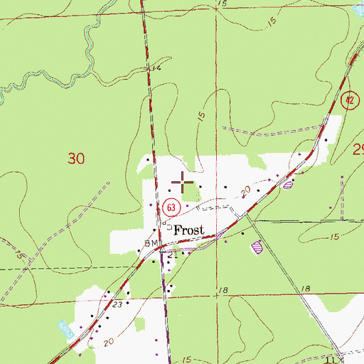Topographic Map of The Freedom Church, LA