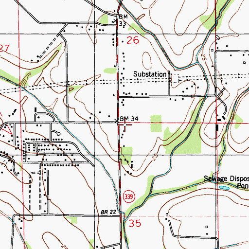 Topographic Map of Trinity Presbyterian Church, LA