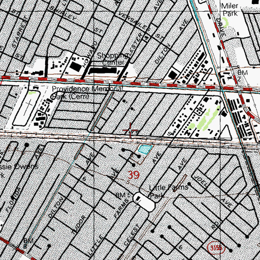Topographic Map of Triumph Universal Church, LA