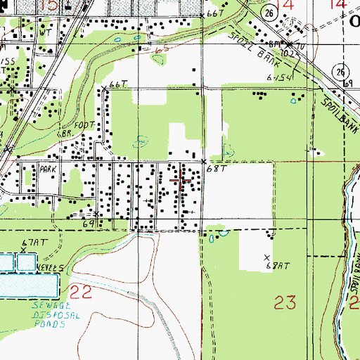Topographic Map of True Faith Pentecostal Church, LA