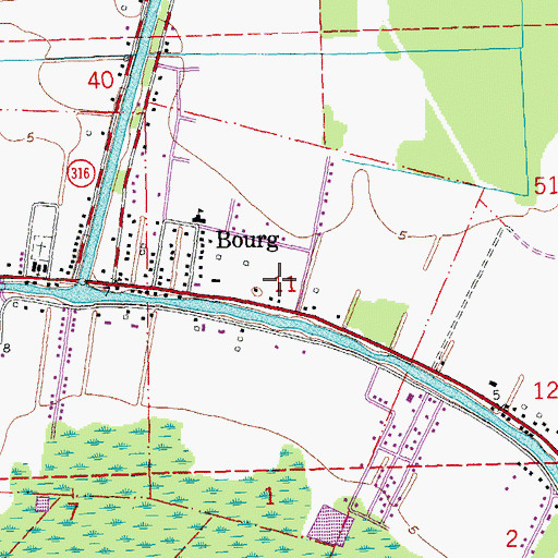 Topographic Map of Vision Christian Center, LA