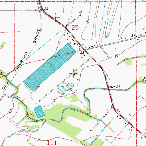 Topographic Map of Westside Baptist Church, LA