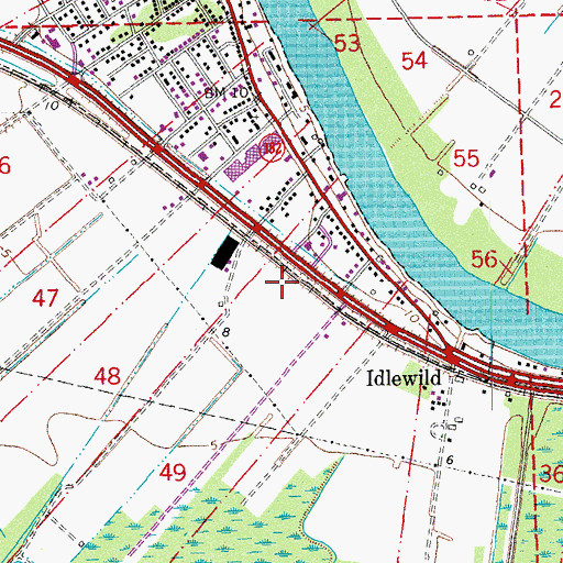 Topographic Map of Word of Life Family Church, LA