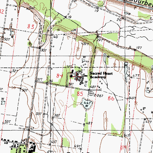 Topographic Map of Academy of the Sacred Heart Museum, LA