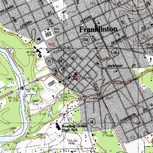 Topographic Map of D A Varnado Store Museum, LA