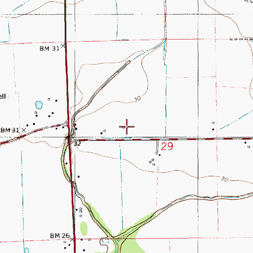 Topographic Map of Hundley's Agriculture Museum, LA
