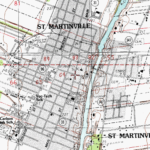 Topographic Map of La Maison Duchamp Museum, LA