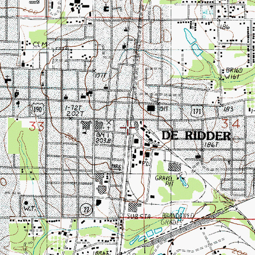 Topographic Map of Lois Luftin Doll Museum, LA