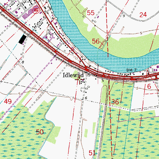 Topographic Map of Louisiana State Museum Patterson, LA