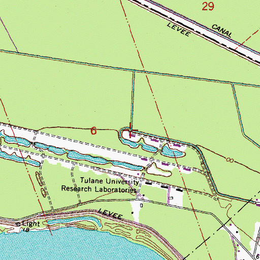 Topographic Map of Tulane University Museum of Natural History, LA