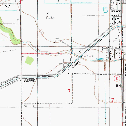 Topographic Map of Morse Water Treatment Facility, LA