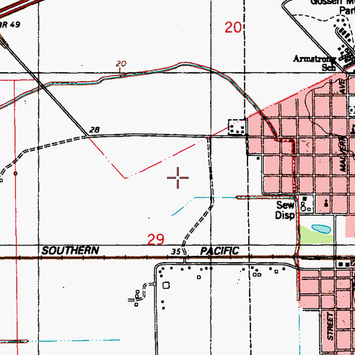 Topographic Map of Rayne Water Treatment Facility, LA