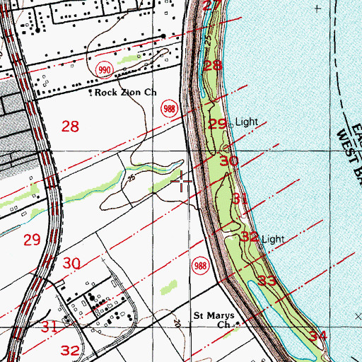 Topographic Map of Addis Wastewater Treatment Plant, LA