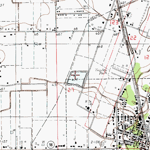 Topographic Map of Carencro Wastewater Treatment Plant, LA