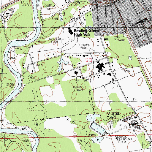Topographic Map of Franklinton Plant Number 1 Wastewater Treatment Plant, LA