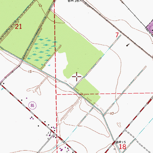 Topographic Map of Jeanerette Wastewater Treatment Plant, LA