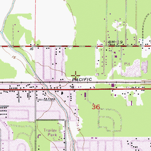Topographic Map of Lafayette Consolidated East Wastewater Treatment Plant, LA