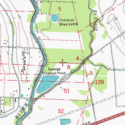Topographic Map of Lafayette Consolidated Northeast Sewage Treatment Plant, LA