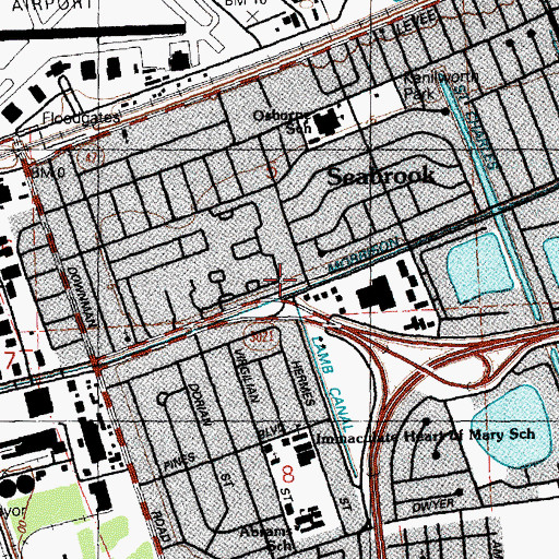 Topographic Map of Lamb Pumping Station, LA