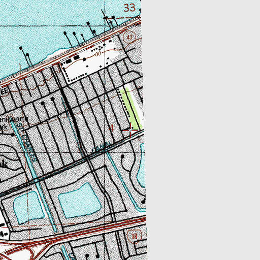 Topographic Map of Lawrence Pumping Station, LA