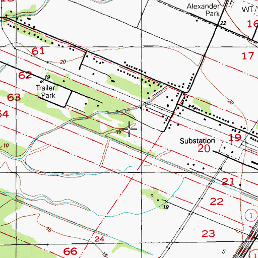 Topographic Map of Lukeville Lane Wastewater Treatment Plant, LA
