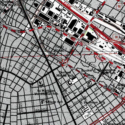 Topographic Map of Melpomene Pumping Station Number 1 Annex, LA